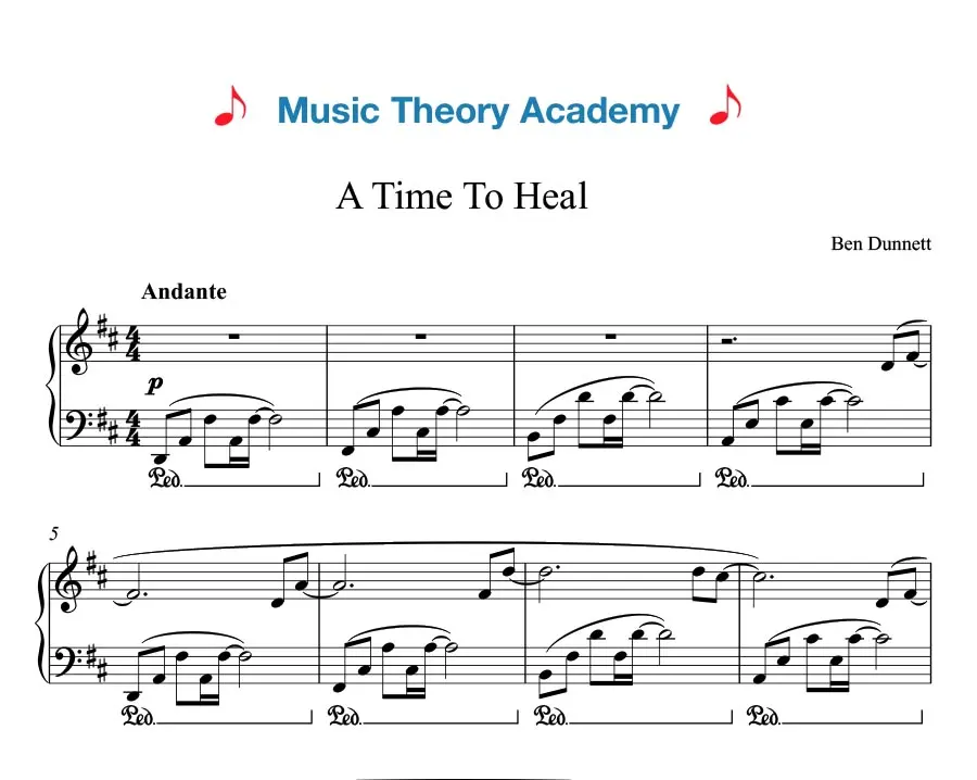 Discovering Solace Through Sound: Ben Dunnett Releases Free Sheet Music for the Reflective Piano Piece "A Time to Heal"