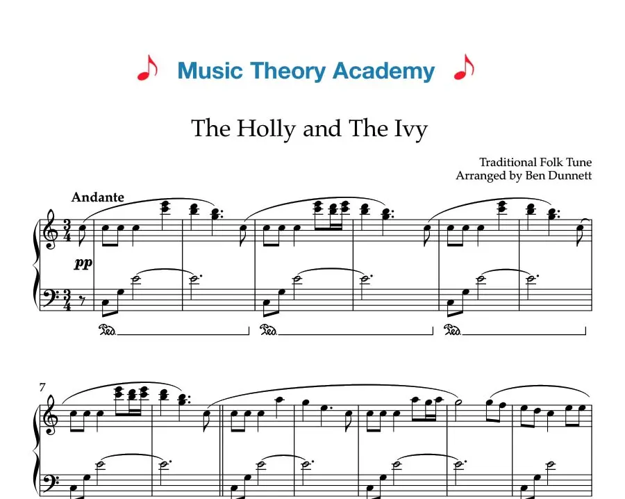 Festive Mastery: Unpacking Ben Dunnett’s Piano Arrangement of the Timeless Carol "The Holly and the Ivy"