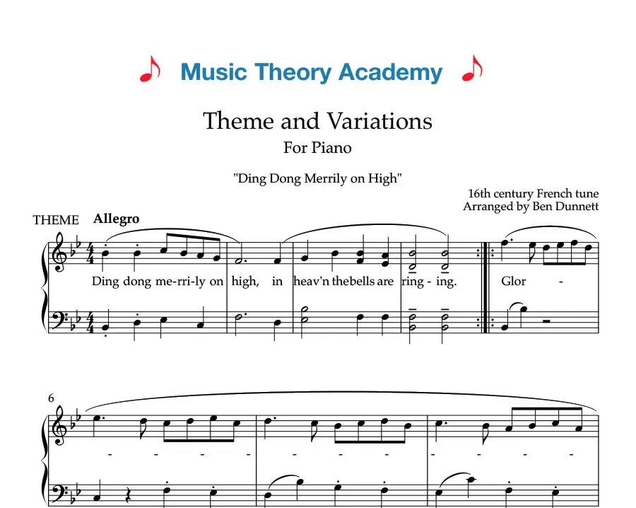 Mastering the Festive Repertoire: An In-Depth Examination of Ben Dunnett’s Theme and Variations Arrangement of “Ding Dong Merrily on High”