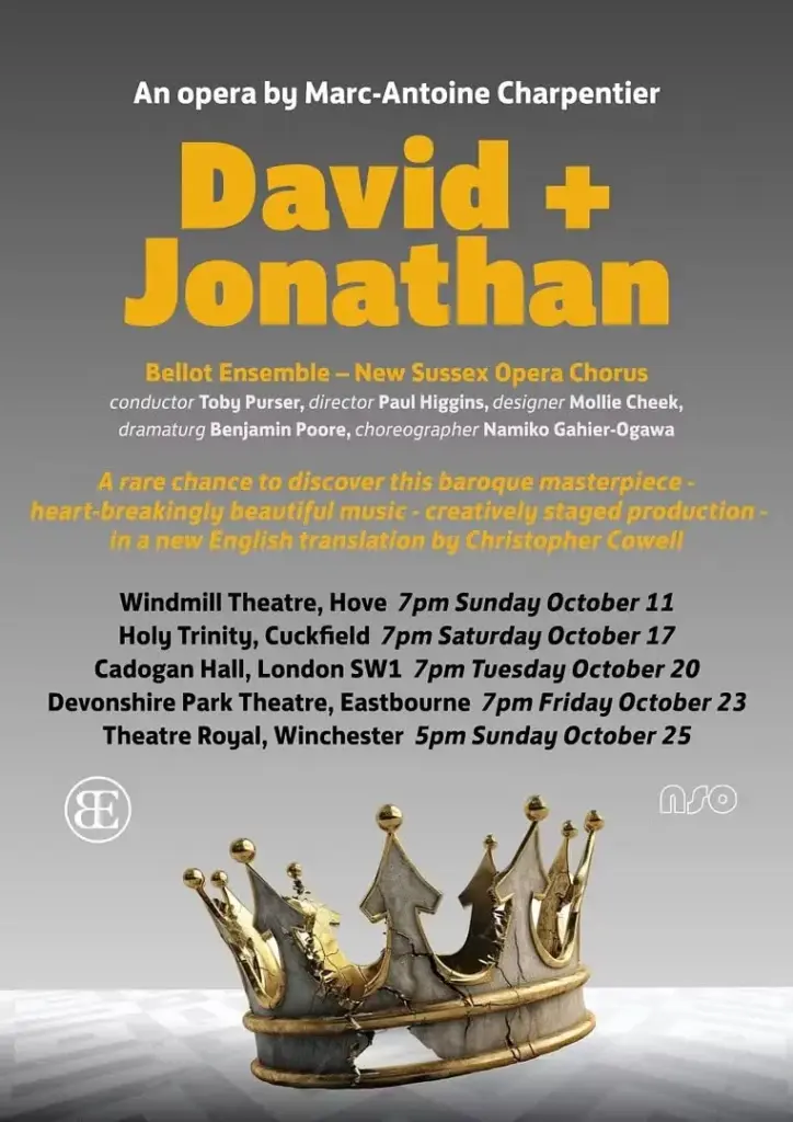 New Sussex Opera Pioneers Rare Baroque Masterpiece: A Landmark Regional Premiere of Charpentier’s ‘David and Jonathan’