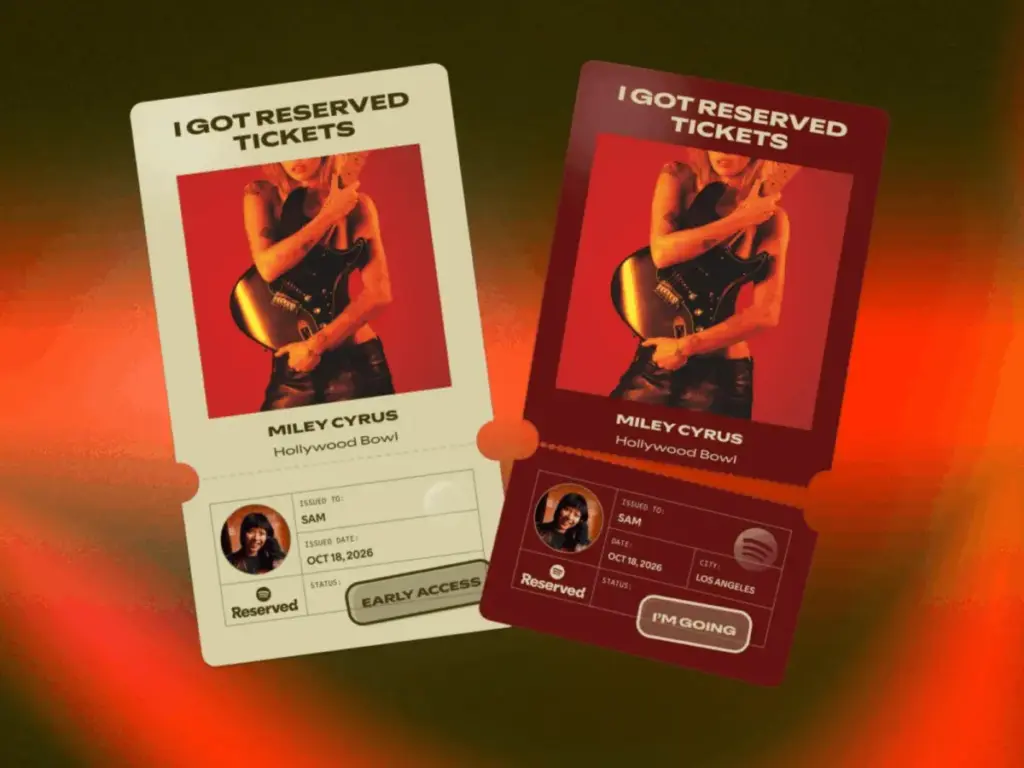 Spotify Expands Its ‘Reserved’ Ticketing Feature with Immersive Fan Hubs, Setlists, and Social Share Cards