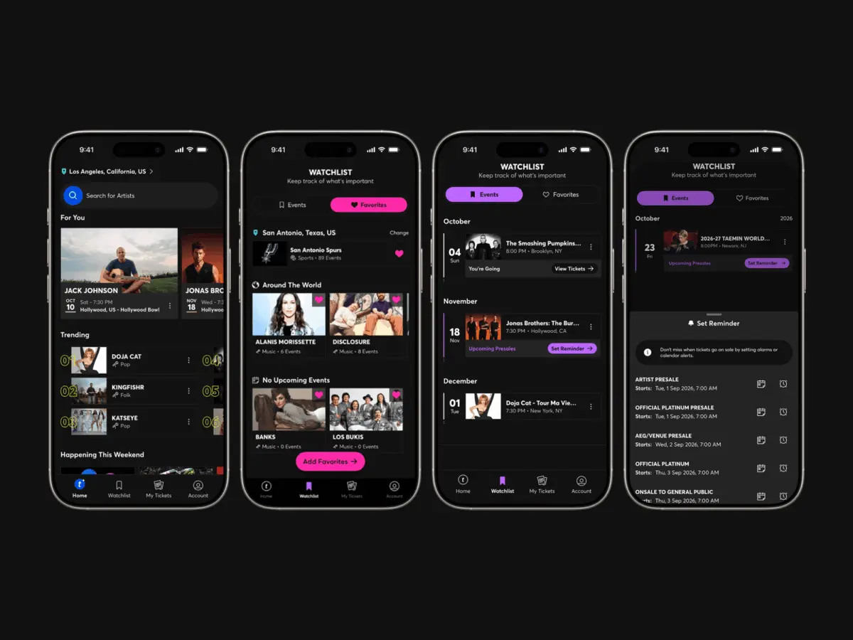 Ticketmaster Overhauls Mobile App Across 21 Countries in a Push for Personalization and Discovery
