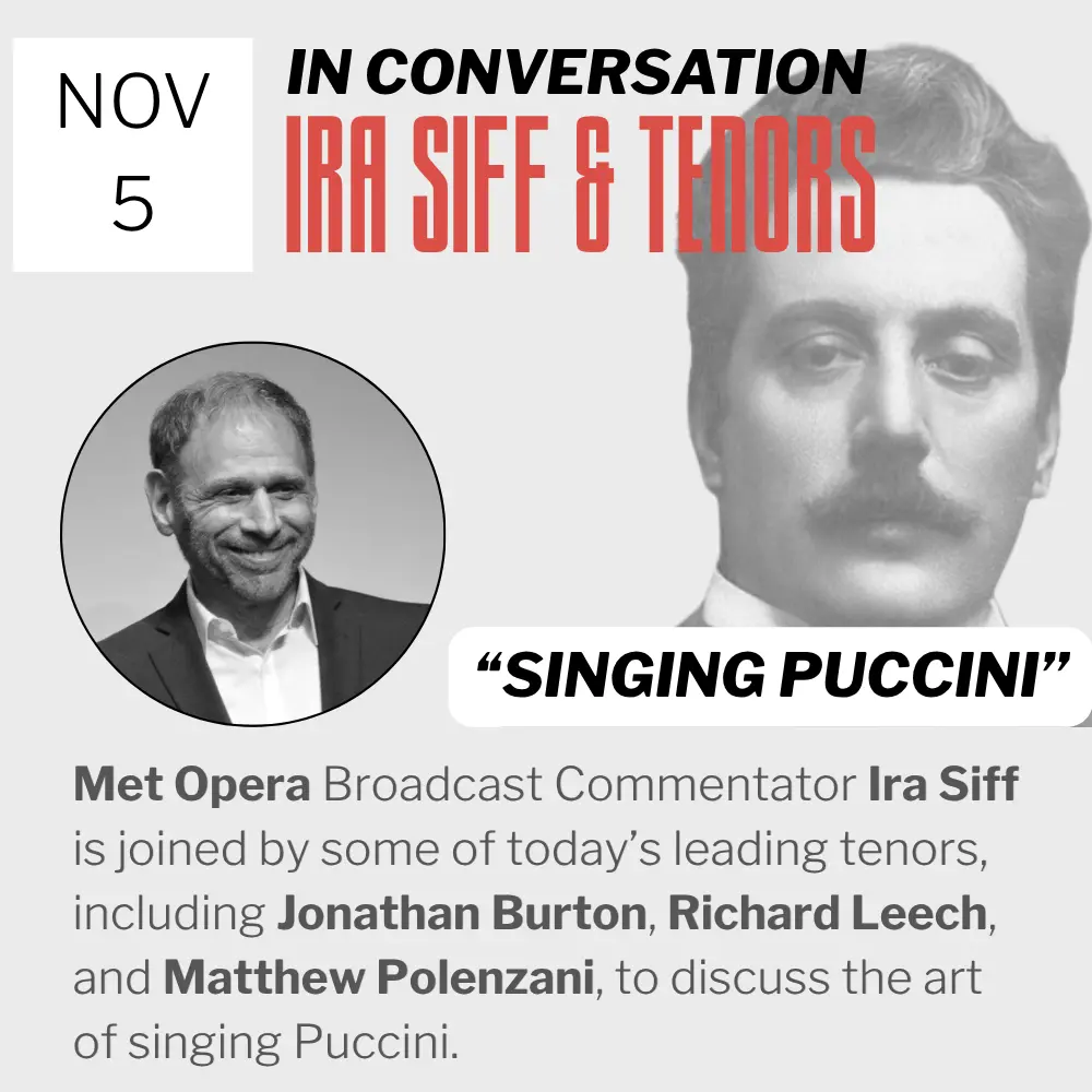 Exploring the Grand Tradition of Tenor Artistry: The Jussi Björling Society Announces Exclusive Webinar on the Art of Singing Puccini